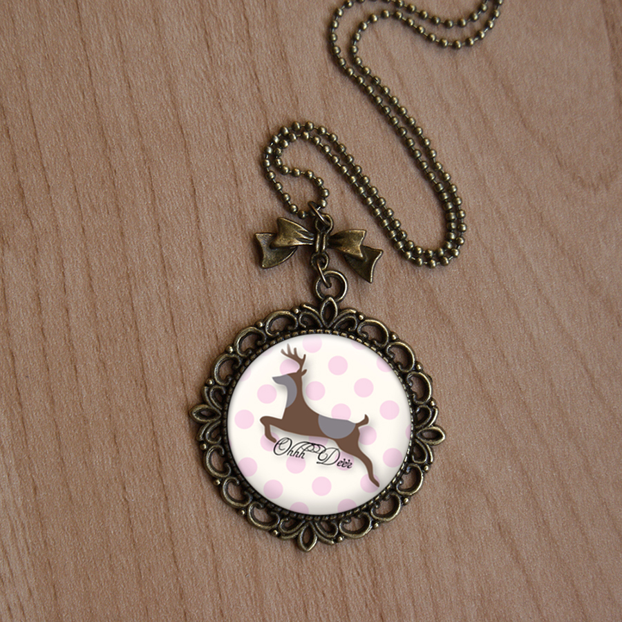 Vintage přívěsek - Ohhh Deer