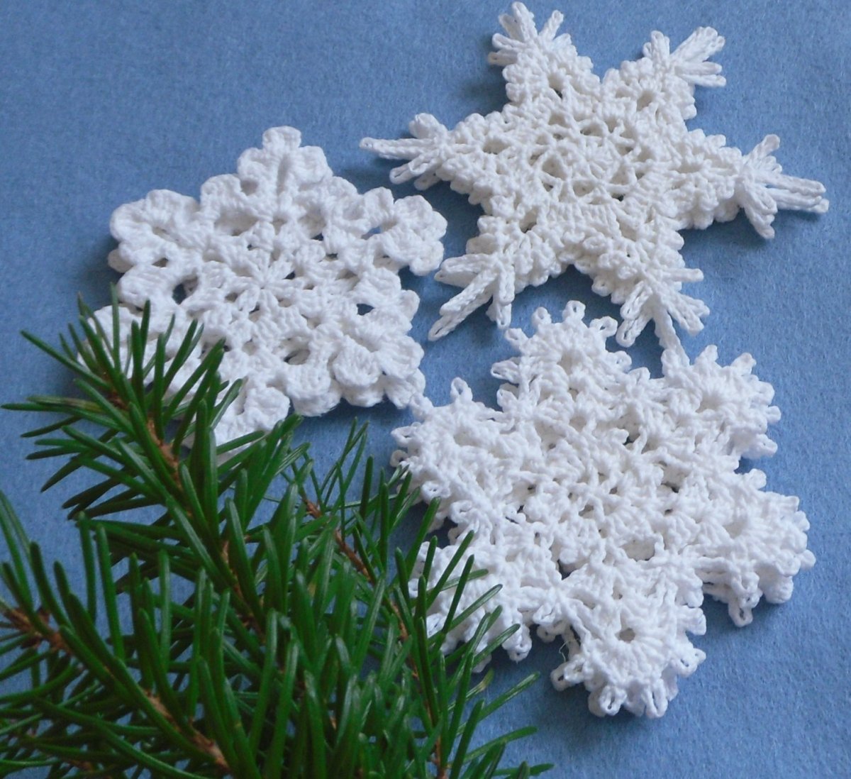 Vločky bílé  sada 9 ks