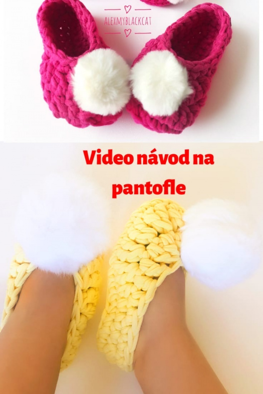Video navod na dětské pantofle velikost 18-23 