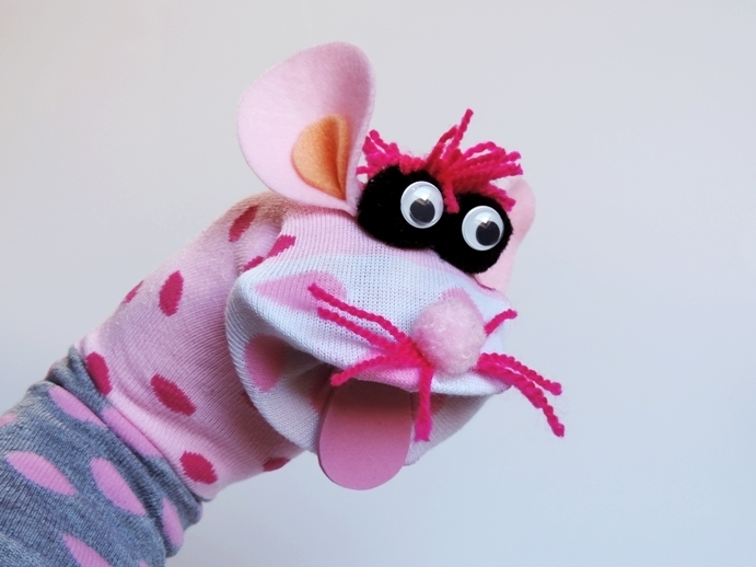  Maňásek ponožkáček myška. č.1046