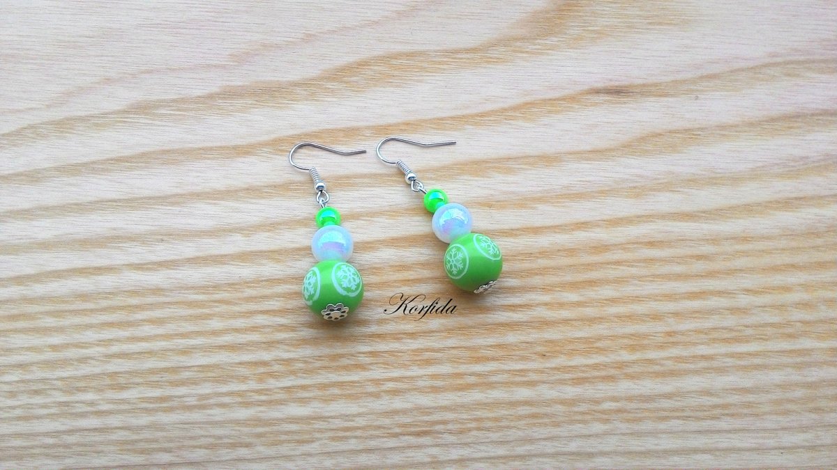 Náušnice vánoční vločky (796/16)