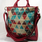 Kabelka červený kaleidoskop