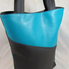 Kabelka tyrkysovo šedá