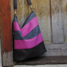 Kabelka růžovo šedá