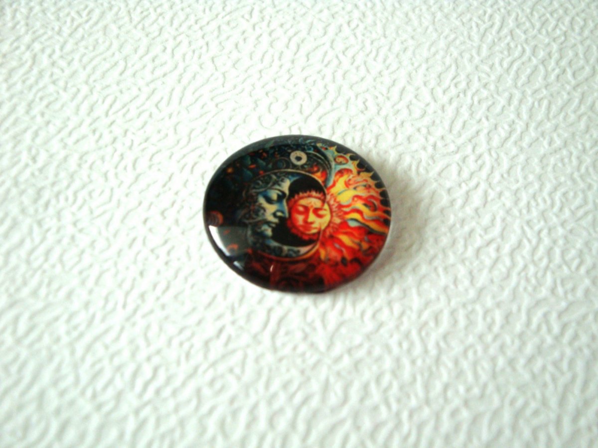 Skleněný kabošon 20 mm (1ks)