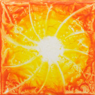 Mandala kachle oranžová 2