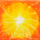Mandala kachle oranžová 3
