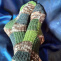 pletené ponožky - khaki