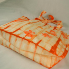 Bavlněná taška oranžová s listy