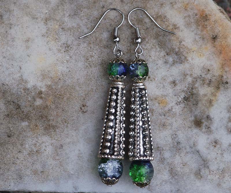 Modrozelené kornouty