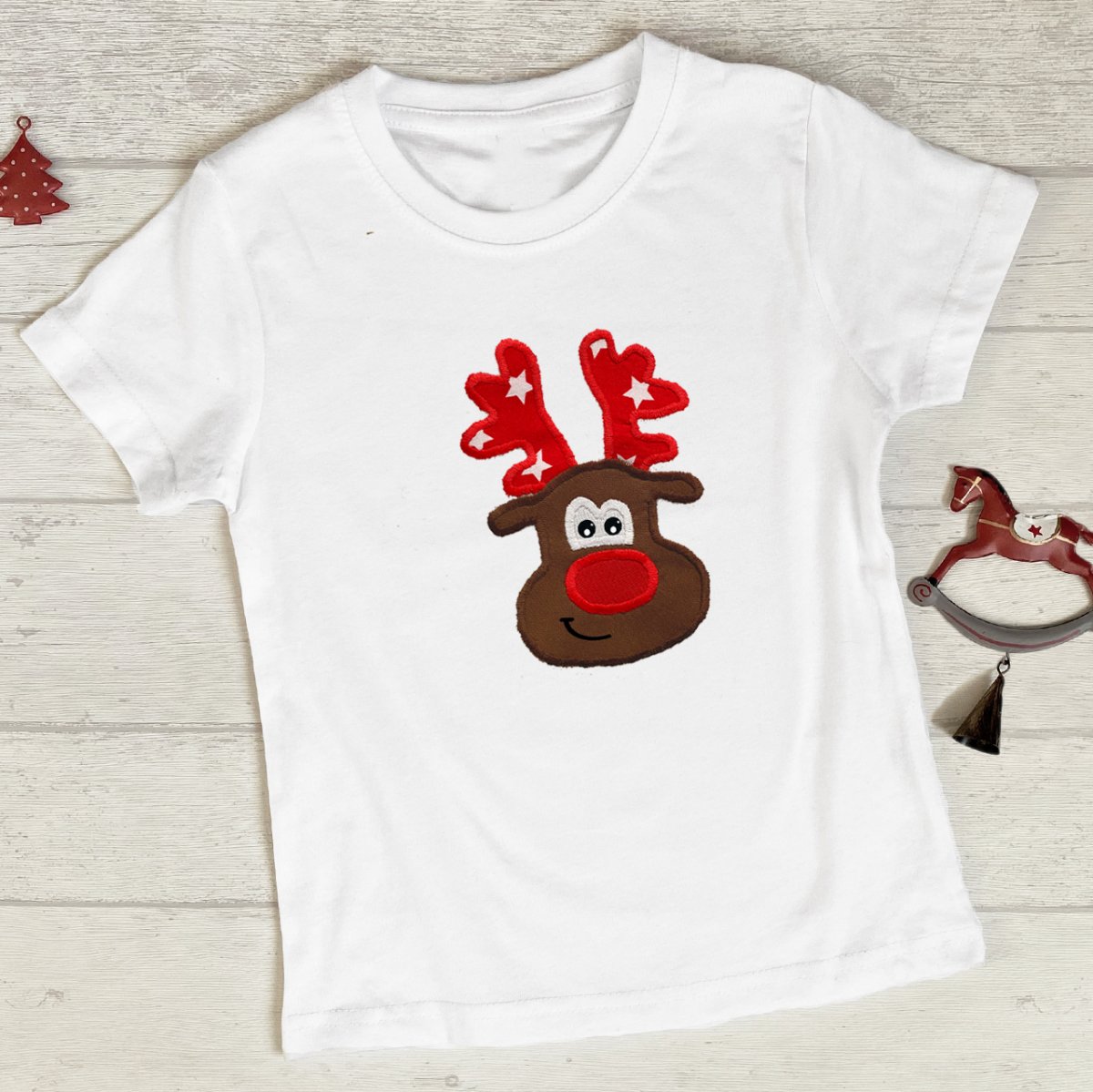 Klučičí tričko s vánočním sobem