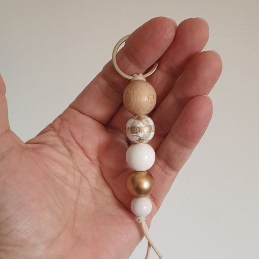 Klíčenka  přírodní a zlatá