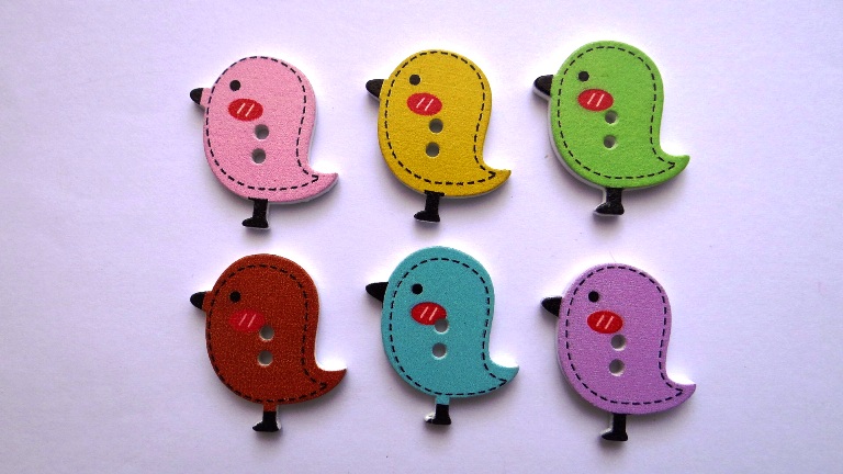 knoflík vrabec 1ks  KND0011