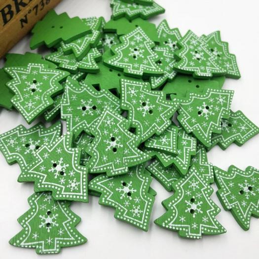 Dřevěný dekorační knoflík (1ks)