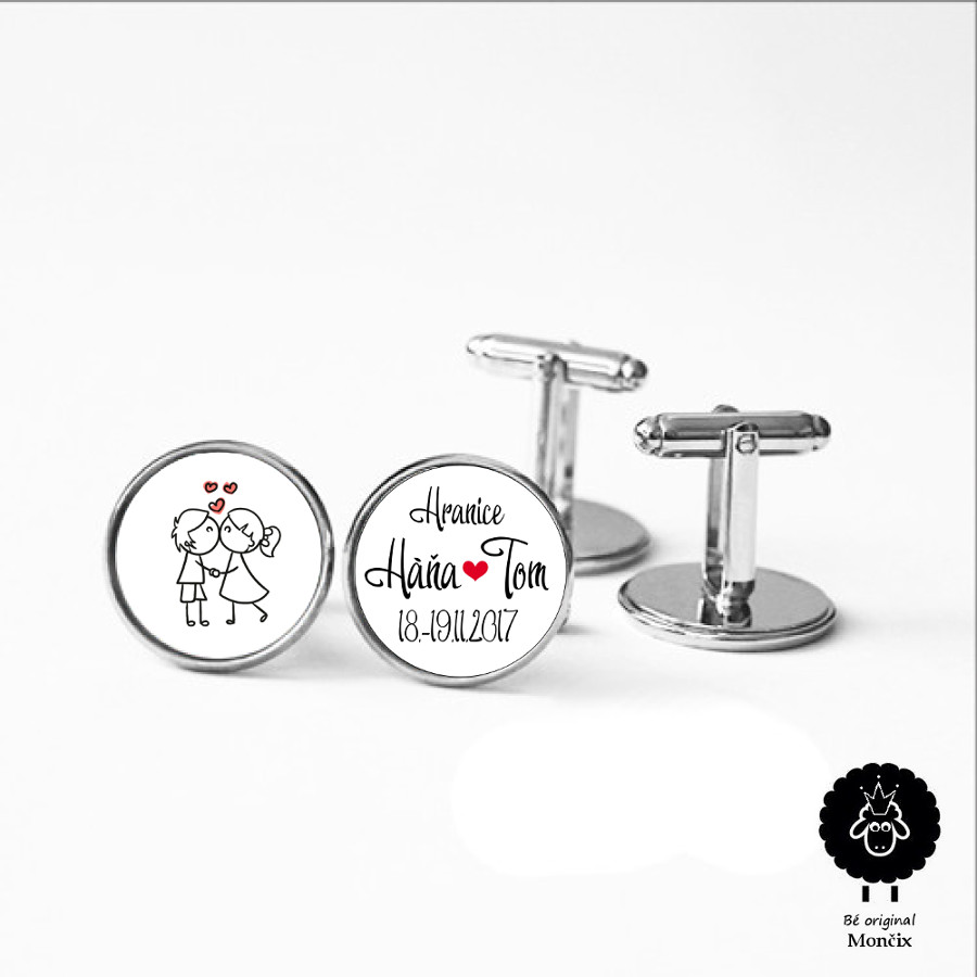 Manžetové knoflíčky a náušnice na přání 