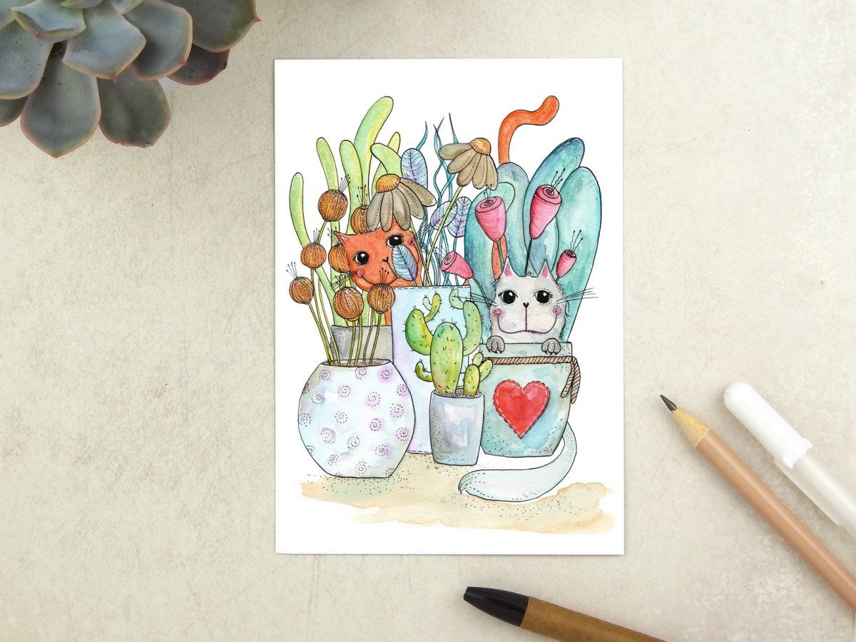 Pohlednice kočičí