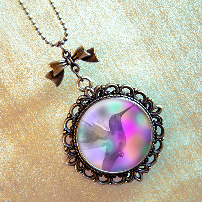 Vintage přívěsek - Kolibřík