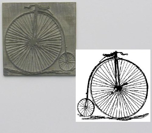 Razítko gumový štoček - Staré kolo