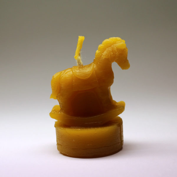 Svíčka ze včelího vosku - koník