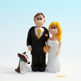 Svatební figurky na dort