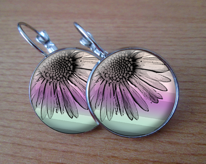 COOL VISACÍ NÁUŠNICE - Kopretinky