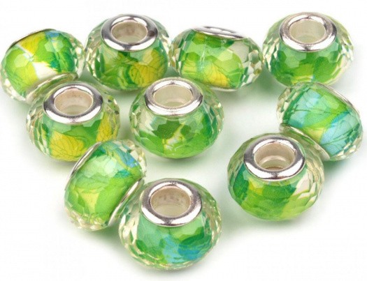 Plastový korálek 9x14 mm (1ks)