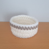 Košíček s krajkou bílý