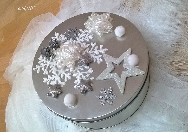 Velká vánoční krabice na cukroví