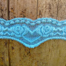 Elastická krajka 3,5 cm modrá