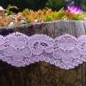 Elastická krajka 3,5 cm růžová