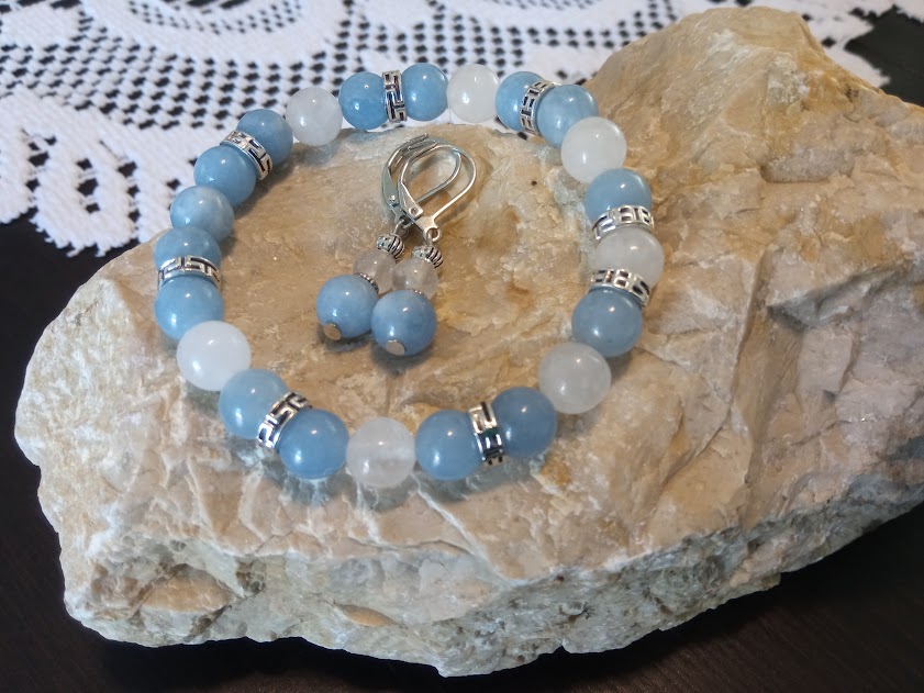 Poklad do uší a na ruku - zimní obloha