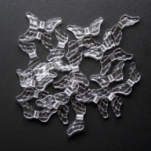 Akrylová křidélka transparentní, 15 kusů