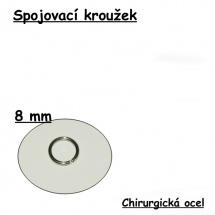 Spojovací kroužky 8 mm, CHO, 10 ks