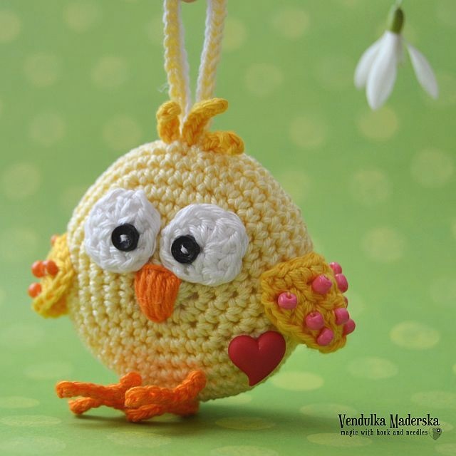 Návod na háčkované kuřátko