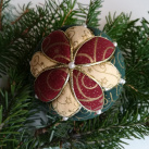 Vánoční koule - motiv KVĚT