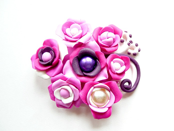 Kvete! brož růžová