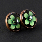 Puzetky "Květiny I." měď