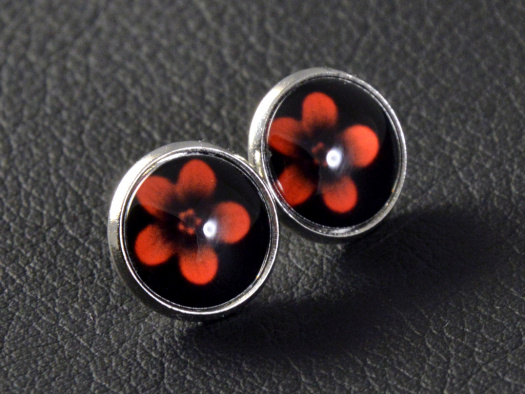 Puzetky "Květiny II." rhodium