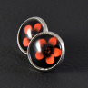 Puzetky "Květiny II." rhodium