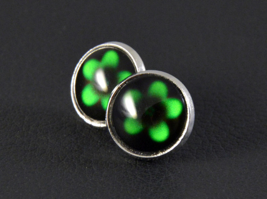 Puzetky "Květiny III." rhodium