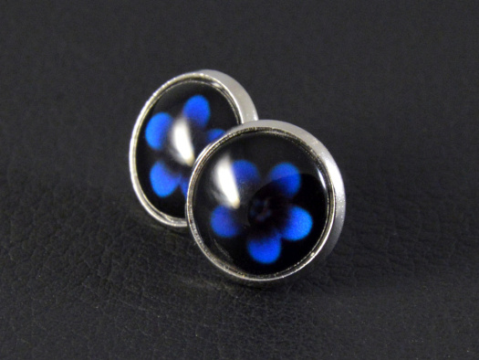 Puzetky "Květiny IV." rhodium