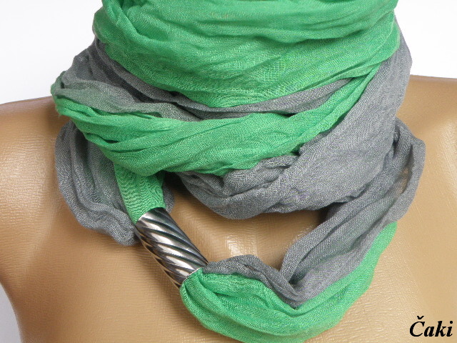 Šála s nerezovou spirálkou