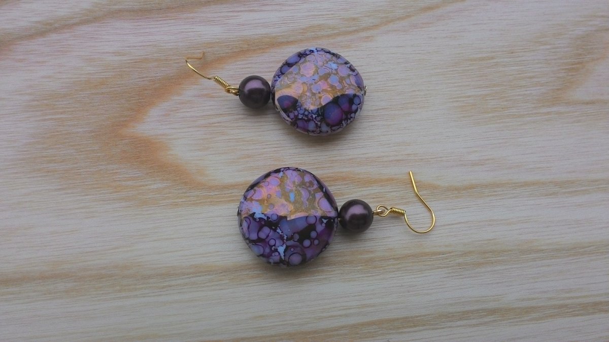 Náušnice do fialova (1141/15)