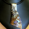 Keramický cínovaný náhrdelník Levandule II