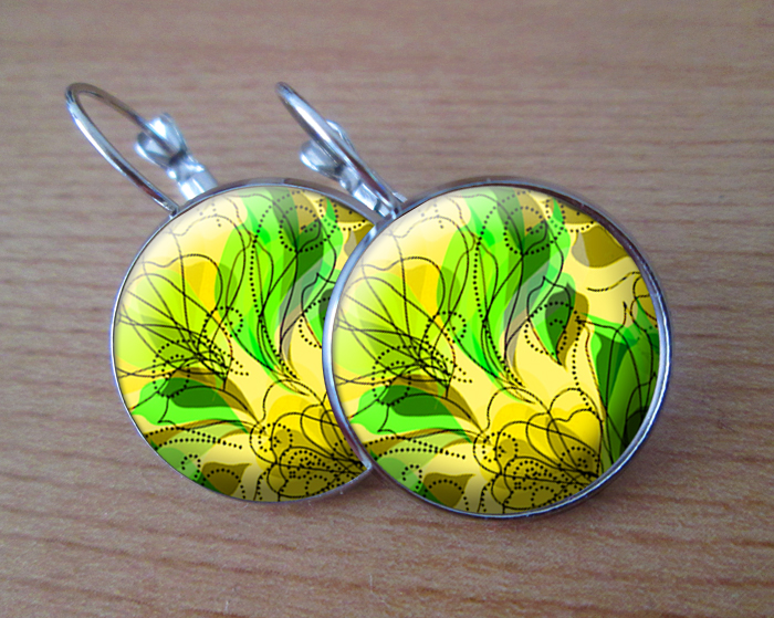 COOL VISACÍ NÁUŠNICE - Zářivě žluté