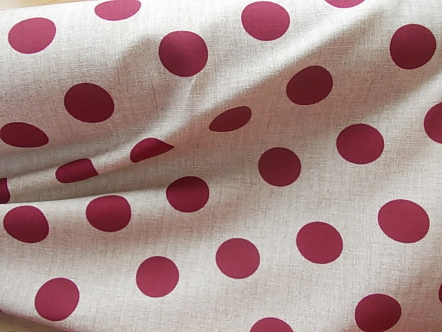 100 % BAVLNA -vínový puntík