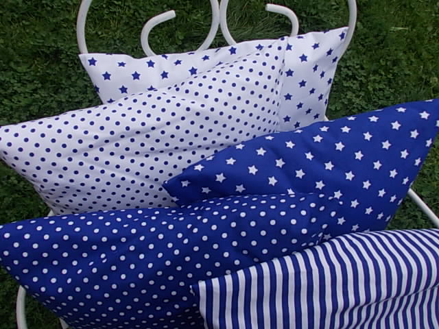 Povlaky modro - bílé