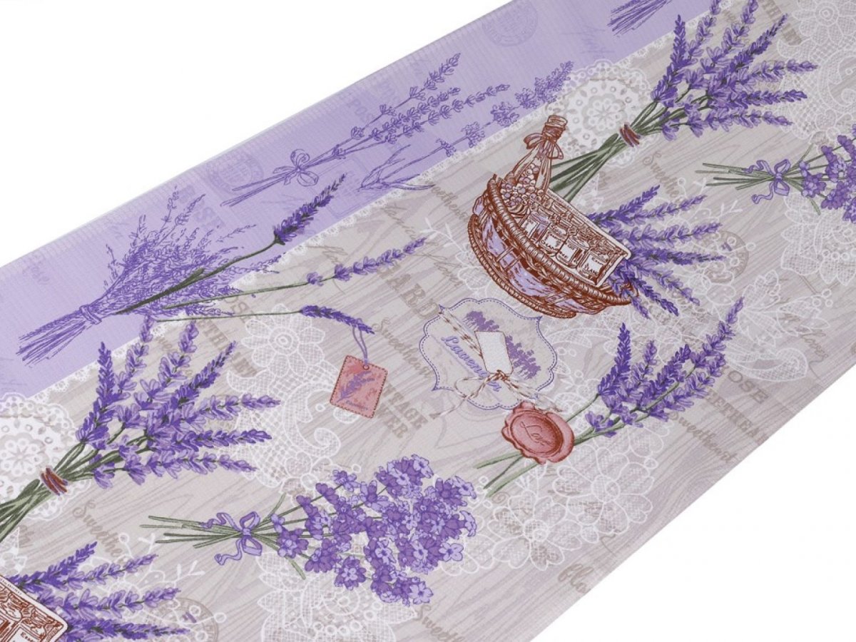 Bavlněné vaflové piké šíře 50 x 65 cm (1ks) - levandule