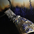 Keramický cínovaný náhrdelník Levandule II