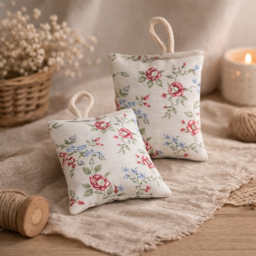 LEVANDULOVÝ POLŠTÁŘEK - RŮŽIČKY